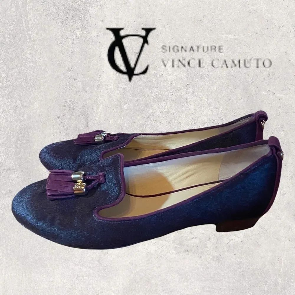 VC Vince Camuto Signature Nancy Horse Hair Loafers 6.5